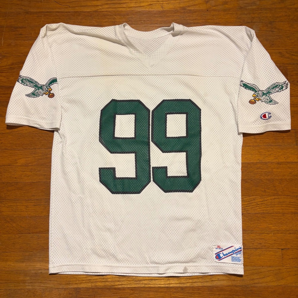Vintage Champion Philadelphia Eagles NFL Jerome Brown Jersey Mens XL 99